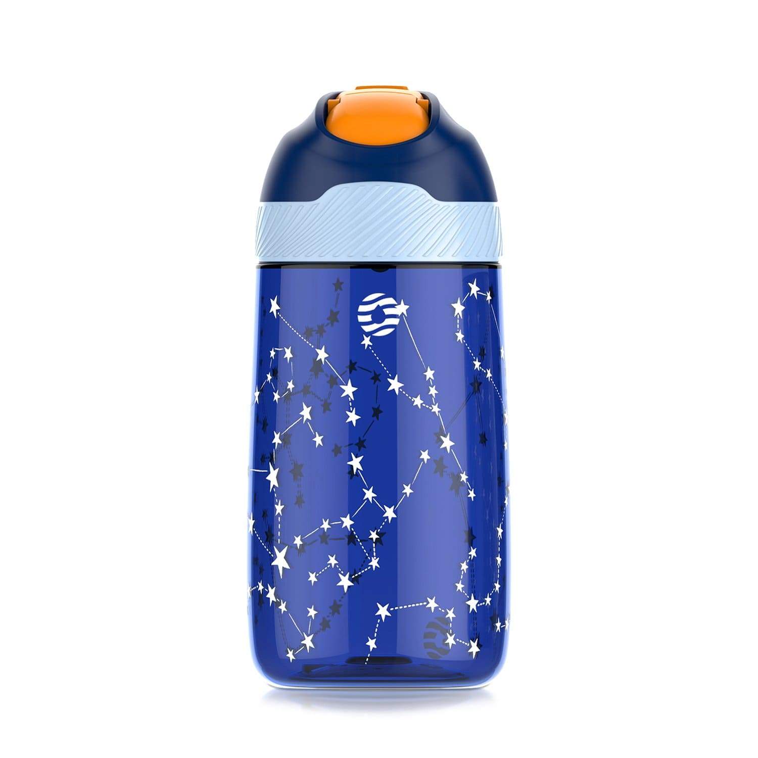 FJbottle 16 oz Patent Design Kids Water Bottle with Straw Lid, BPA