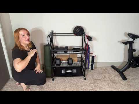  Butizone Yoga Mat Storage Rack, Home Gym Rack, Workout