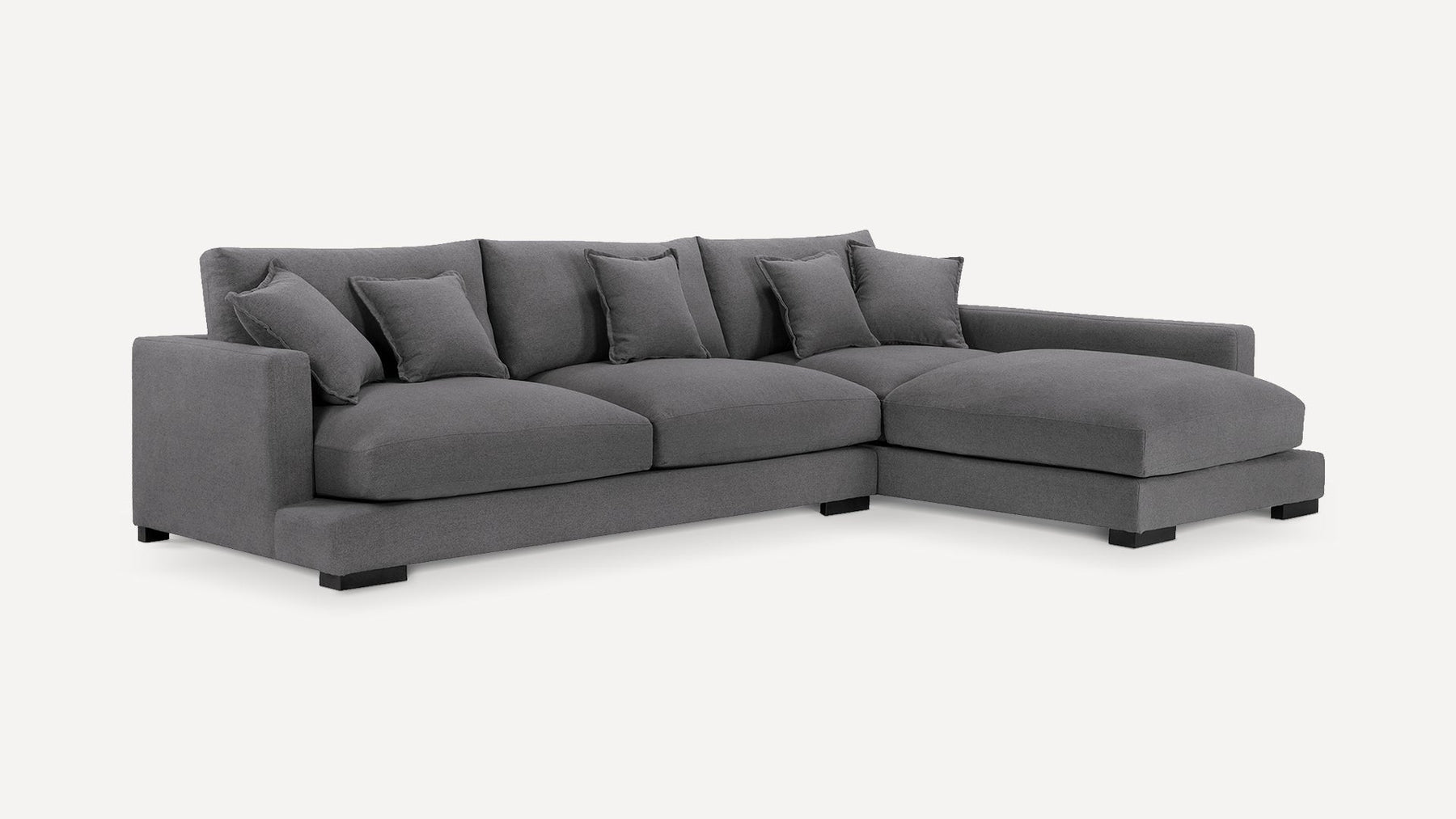 Grey Right Hand Facing Sectional