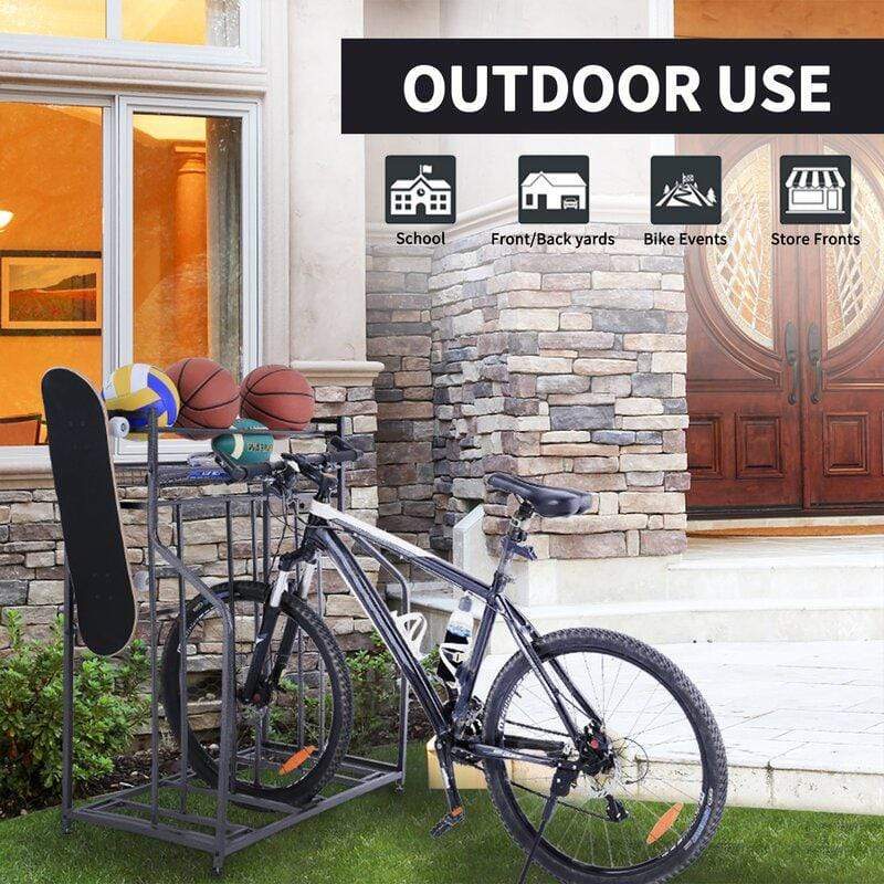 Bike Floor Parking Stand for Garage Organizer Mythinglogic Ltmate