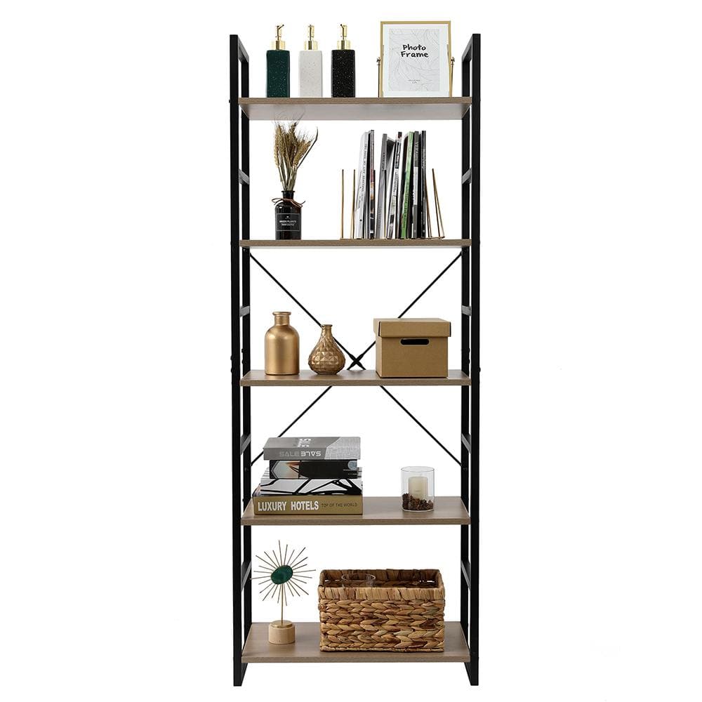 thumbnail image 2 of Topbuy 5-Tier Storage Rack / Bookshelf - MDF & Plastic - For Home Office Display 2 of 6